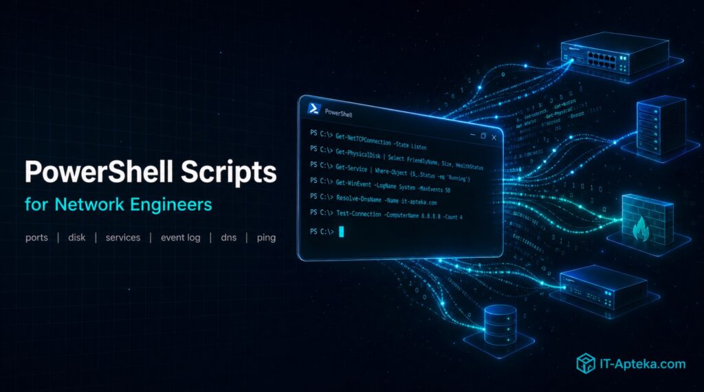 PowerShell скрипты для сетевого инженера - 10 инструментов