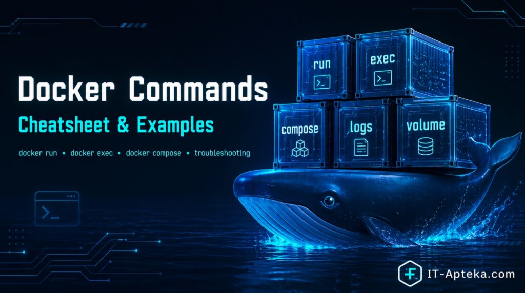 Команды Docker: шпаргалка с примерами для сервера и продакшена