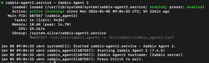 zabbix-agent установка linux