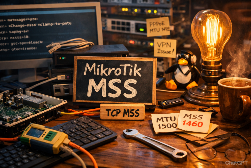 MSS на MikroTik: почему половина сайтов не открывается и как это исправить