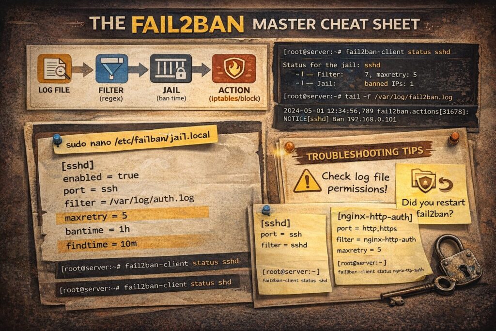 Fail2ban: шпаргалка IT-инженера по защите сервера от брутфорса