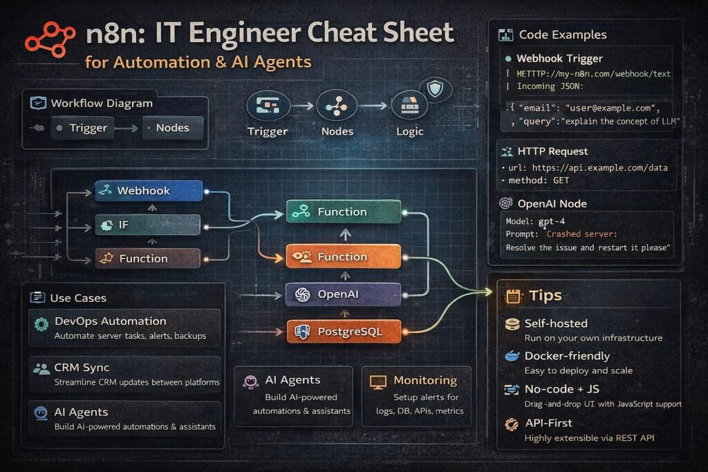 N8n: шпаргалка IT-инженера по автоматизации и AI-агентам