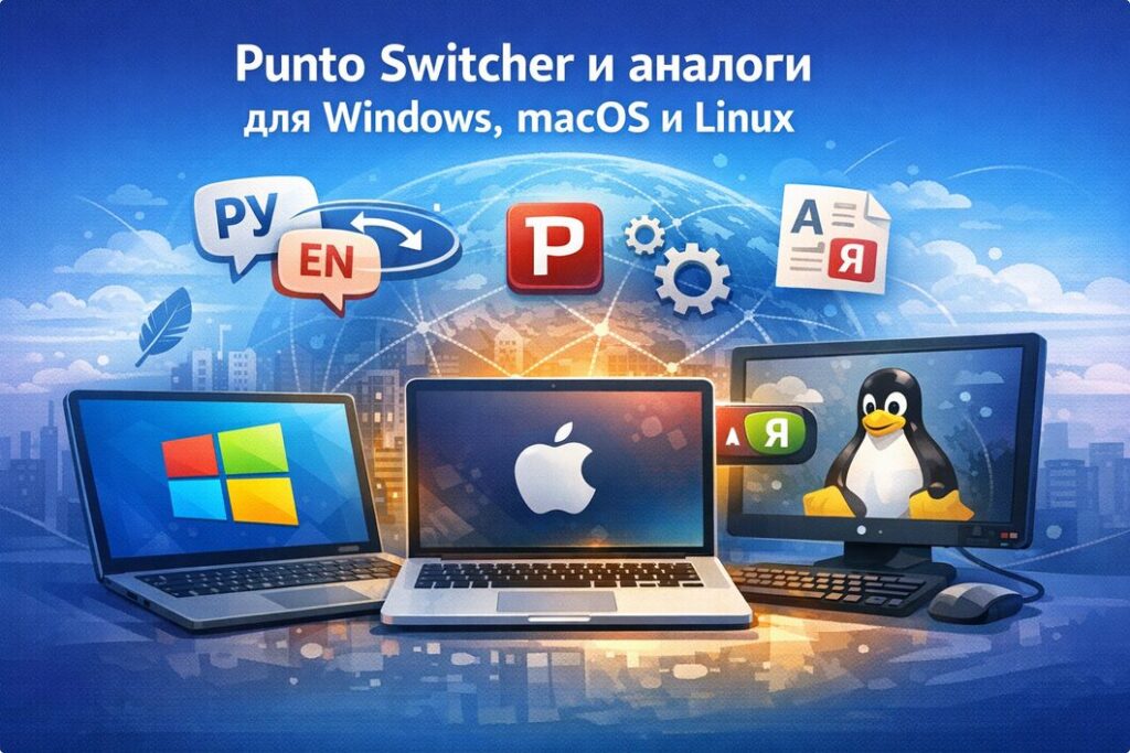 Punto Switcher и лучшие аналоги для Windows, macOS и Linux: xSwitcher, Caramba Switcher, AutoKey, KDE Autocorrection. Быстрая установка, настройка, исправление ошибок. Шпаргалка IT-инженера с примерами и ссылками на скачивание
