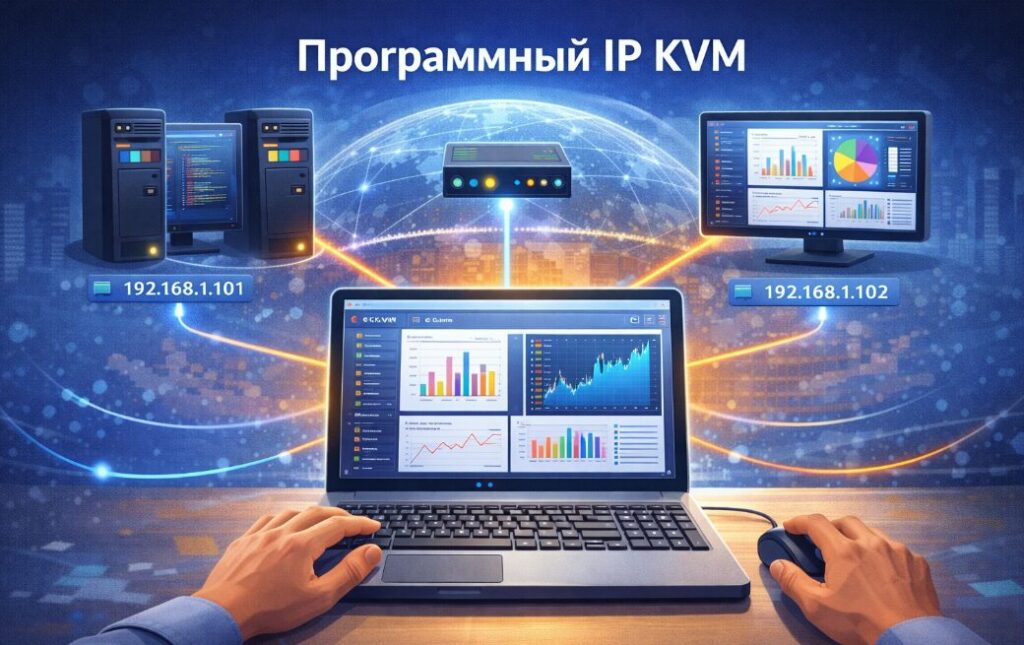 Одна клавиатура и мышь для 3 ПК: полное руководство по Barrier, Synergy, Input Director и KVM-свитчам. Как управлять тремя компьютерами с одного рабочего места, настроить общий буфер обмена и переключение между машинами. Программные и аппаратные решения для Windows, macOS и Linux. Шпаргалка IT-инженера с примерами настройки