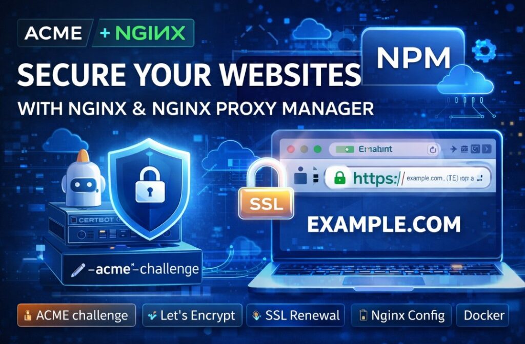 Настройка SSL через ACME в Nginx и Nginx Proxy Manager: пошаговый гайд, готовые конфиги, лечение ошибок 404 и certbot. Let's Encrypt без боли