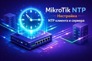 Настройка NTP MikroTik пошагово для RouterOS 6 и 7. Клиент, сервер, firewall, Active Directory, IP-камеры. Команды CLI и решения 6 типичных ошибок