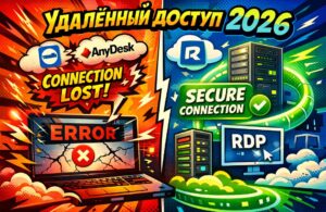 Удалённый доступ в России 2026: что реально работает вместо TeamViewer и AnyDesk. Практическое сравнение RustDesk, LiteManager, MeshCentral, WireGuard+RDP с примерами настройки. Self-hosted решения, реестр Минцифры, инструкции для сисадминов