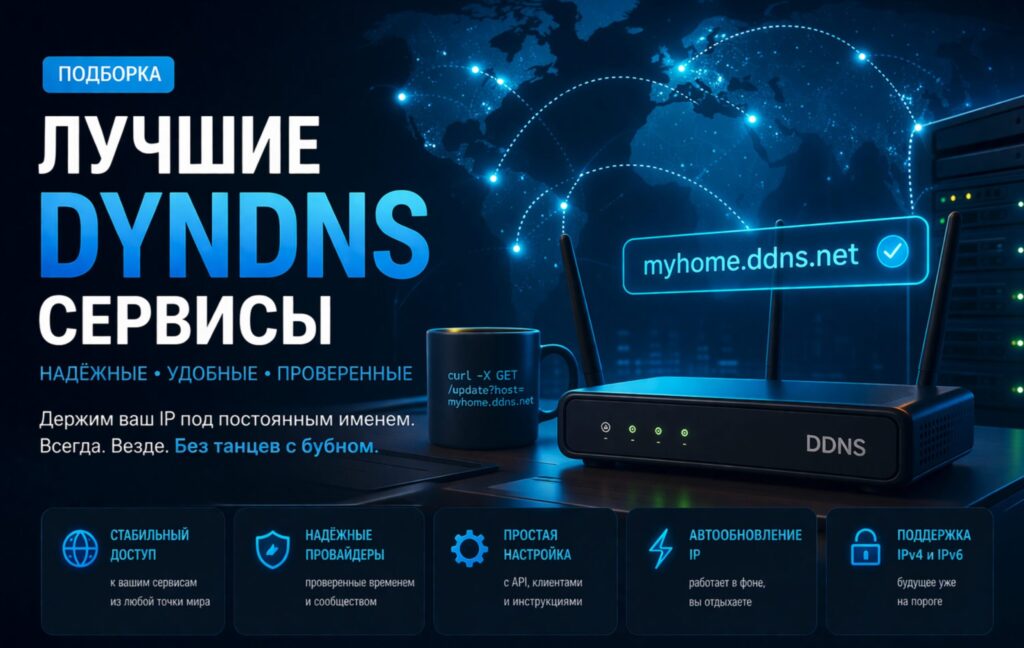 DynDNS: полный гайд по настройке динамического DNS бесплатно в 2025. Настройка на Keenetic, MikroTik, роутере и Linux. Готовые скрипты, альтернативы dyndns.org
