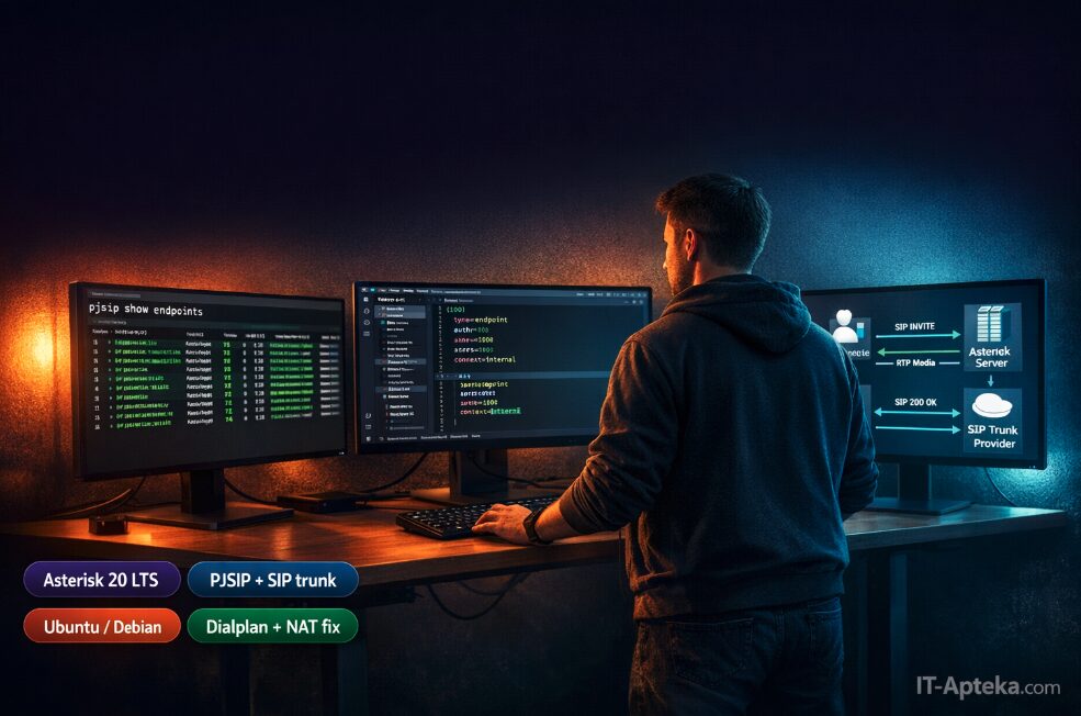 как установить asterisk на ubuntu server