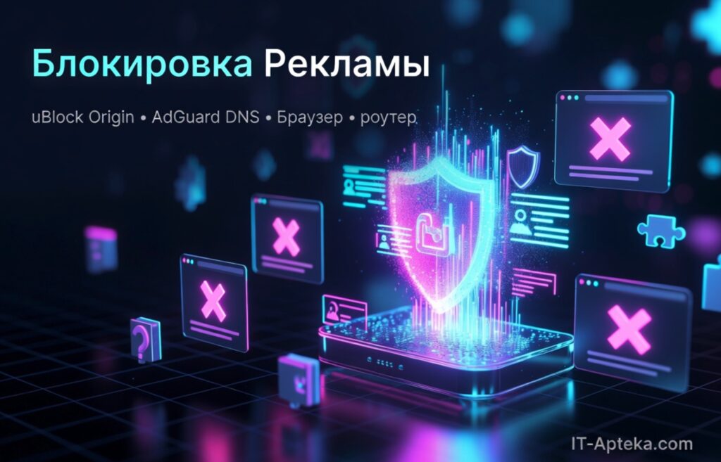 Блокировка рекламы 2026: расширения, DNS и приложения