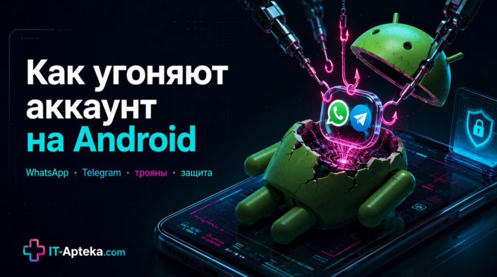 как угоняют аккаунт WhatsApp и Telegram на Android