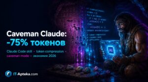Caveman Claude - skill для Claude Code, который режет до 75% выходных токенов. Установка одной командой