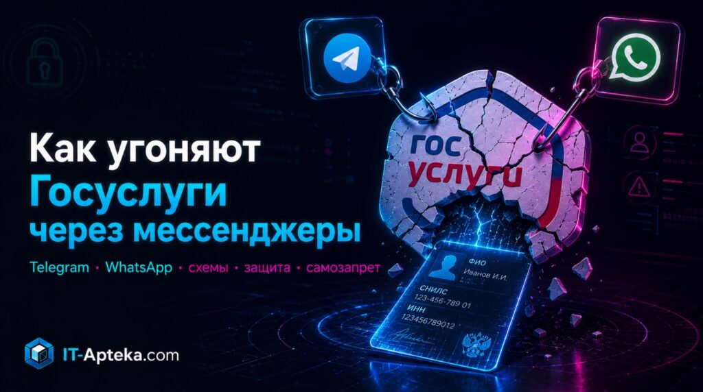 Схемы защиты Госуслуг через мессенджеры
