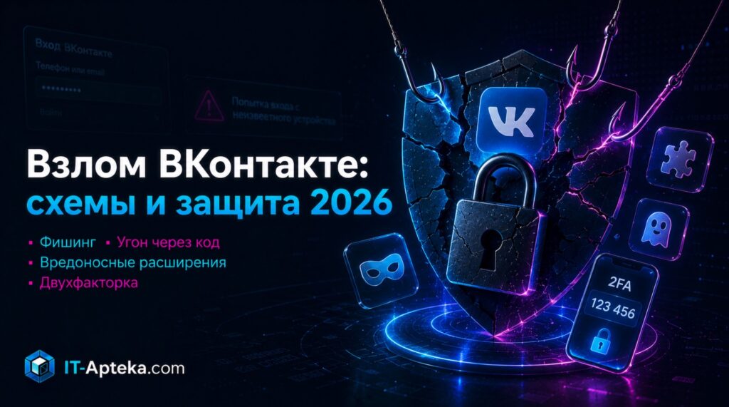 Взлом аккаунта ВКонтакте: схемы и защита 2026