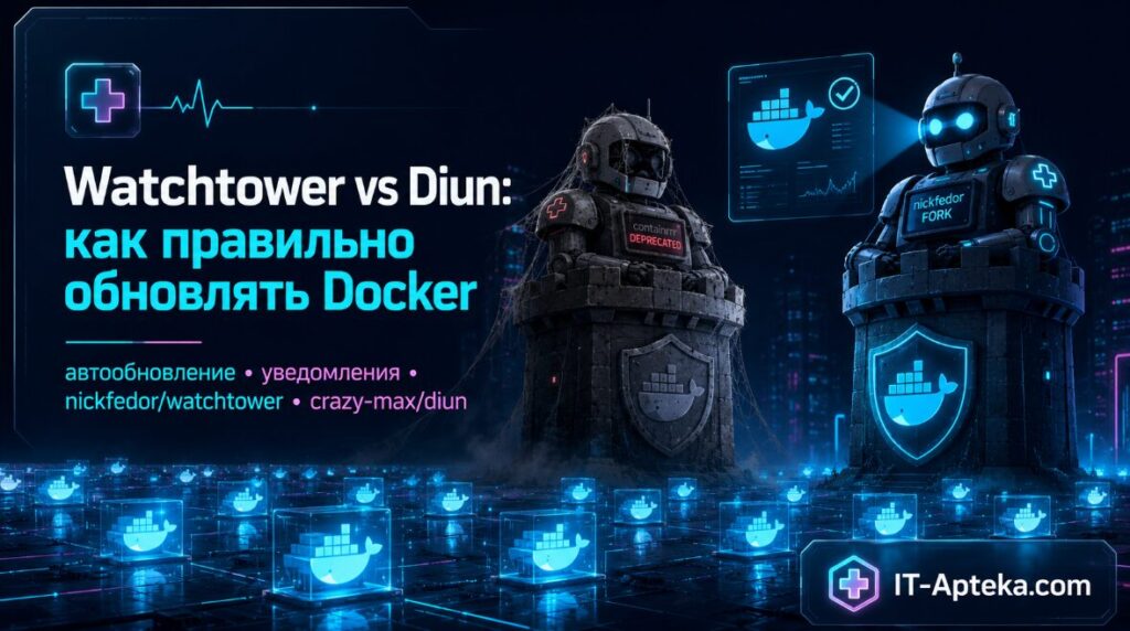 обновление docker контейнеров автоматически