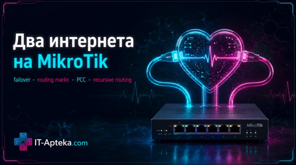 два аплинка на mikrotik