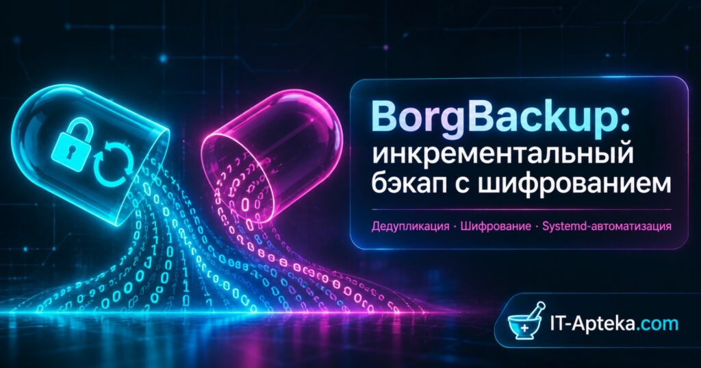 borgbackup инкрементальный бэкап