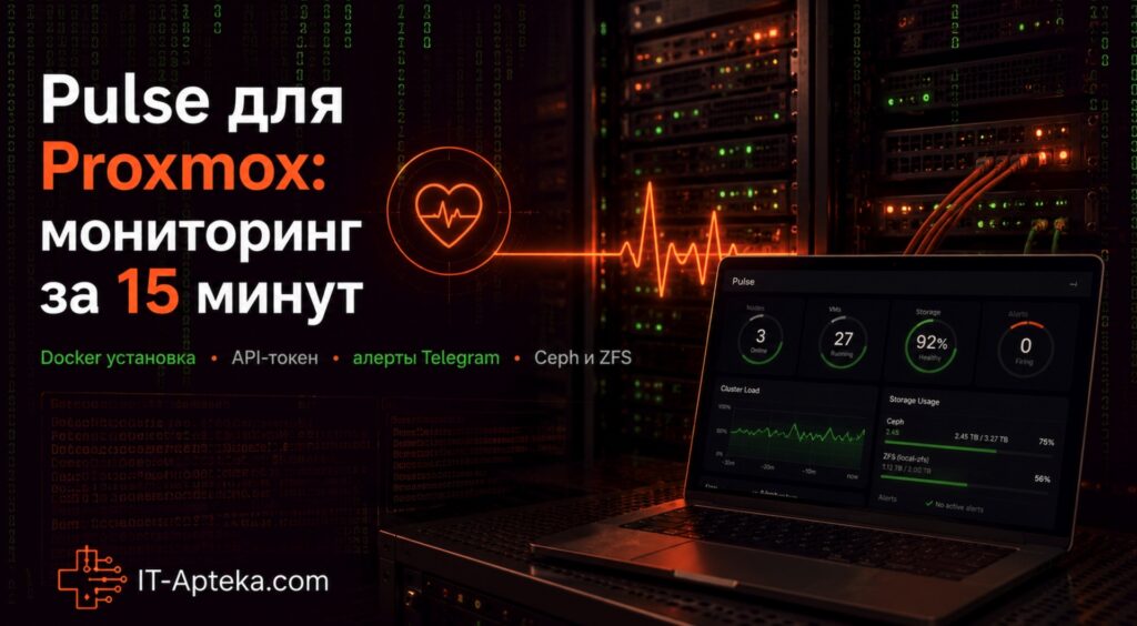 Pulse для Proxmox: установка мониторинга за 15 минут