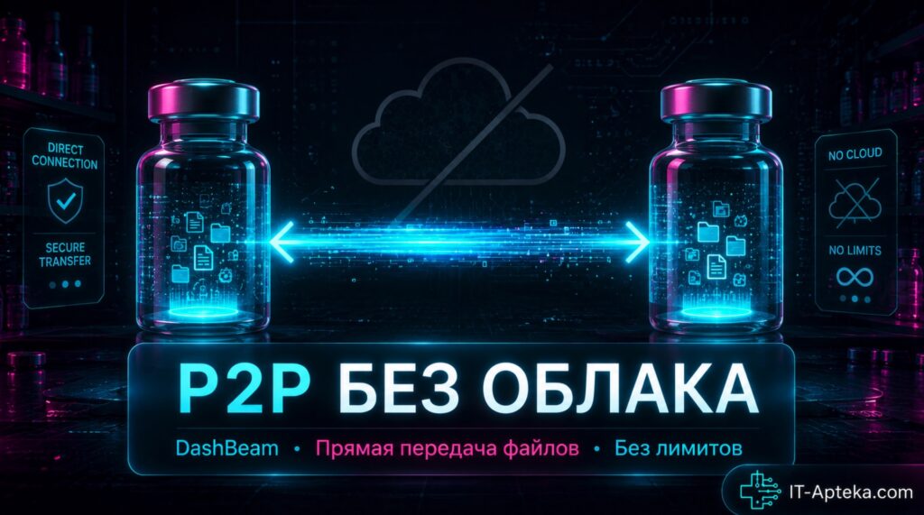 без облака: P2P-передача на DashBeam
