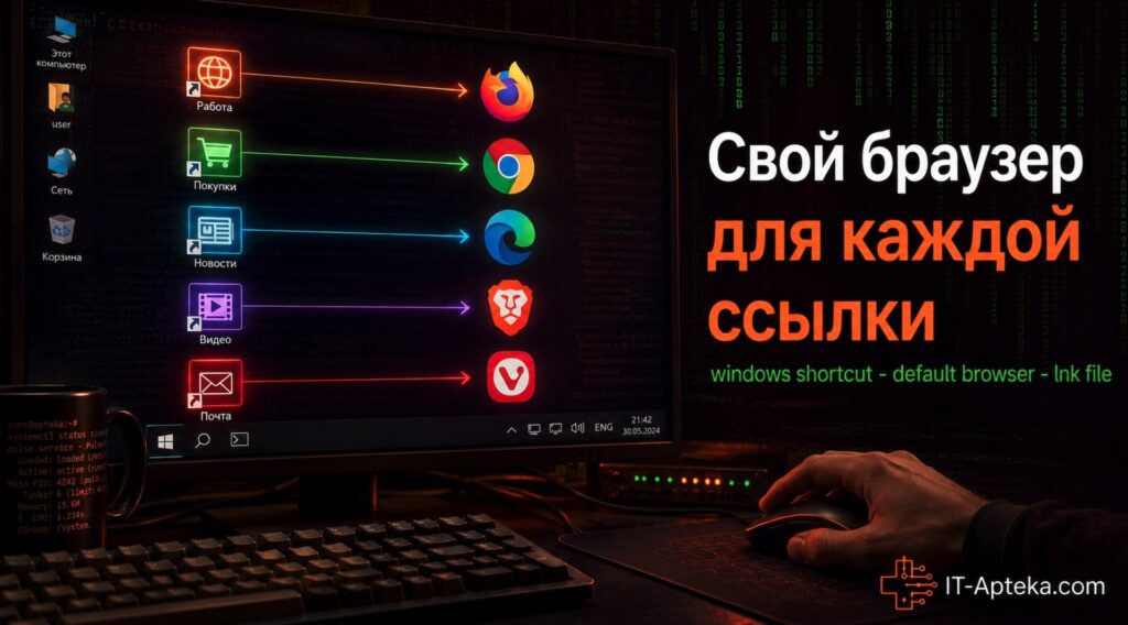 Браузер по умолчанию для url в Windows