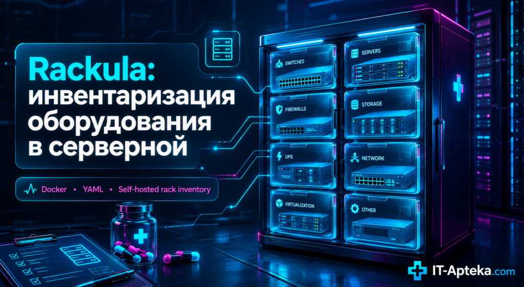 Разворачиваем Rackula в Docker с сохранением данных: пошаговая инвентаризация оборудования в серверной, схема стойки, бэкап и типовые ошибки установки.