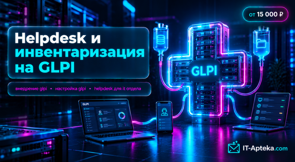Внедрение GLPI helpdesk и инвентаризация для IT-отдела