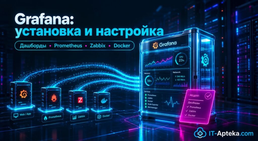 Grafana: установка и настройка, дашборды, Prometheus и Zabbix