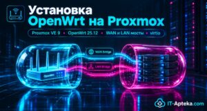 Установка OpenWrt на Proxmox VE 9: пошаговая инструкция