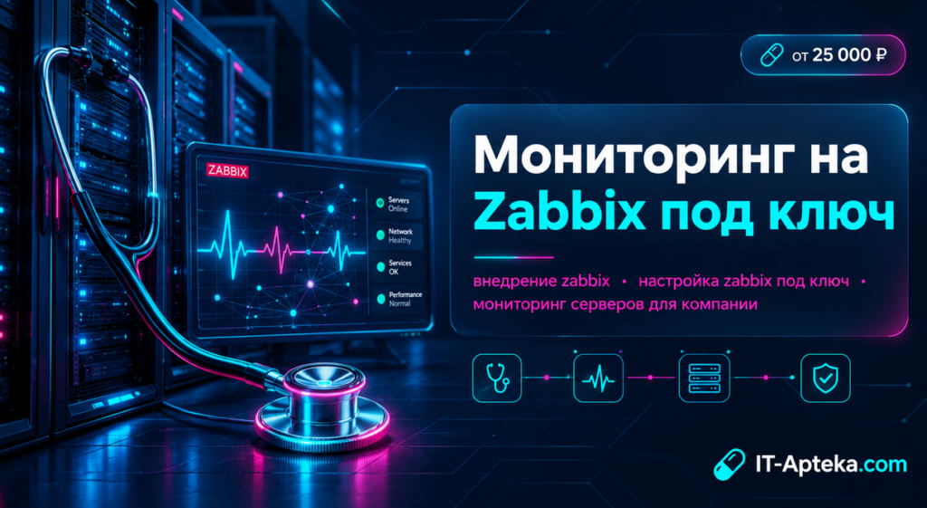 Внедрение Zabbix под ключ: мониторинг серверов для компании